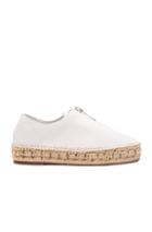 Alexander Wang Leather Devon Espadrille In White