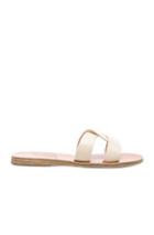 Ancient Greek Sandals Leather Desmos Sandals In White