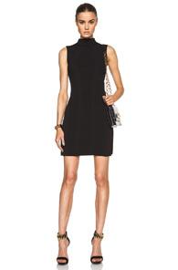 Alexander Mcqueen Sleeveless Knit Mini Dress In Black