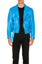 Enfants Riches Deprimes Leather Jacket In Blue