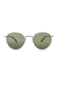 Garrett Leight Wilson M 49 In Green,metallic