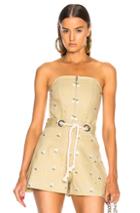 Miaou Embroidered Daisy Top In Neutrals,floral