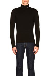 Calvin Klein 205w39nyc Neck Logo Turtleneck In Black