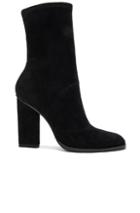 Alexander Wang Suede Gia Booties In Black