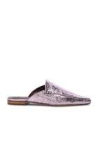 Sies Marjan Lia Metallic Pointed Mule In Pink