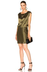 Nili Lotan Eva Mini Dress In Green