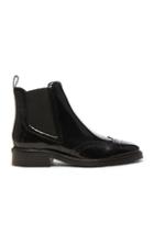Burberry Leather Bactonul Boots In Black