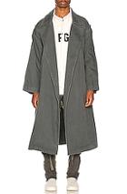 Fear Of God Canvas Trenchcoat In Green