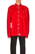 Vetements X Carhartt Workwear Shirt In Red