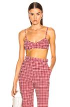 Rachel Comey Revival Top In Plaid,red