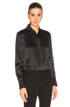Alexandre Vauthier Silk Blouse In Black