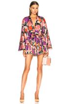 Sandra Mansour Jardin Dress In Floral,pink,purple