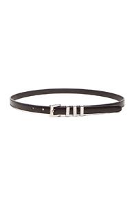 Saint Laurent Trois Passants Belt In Black