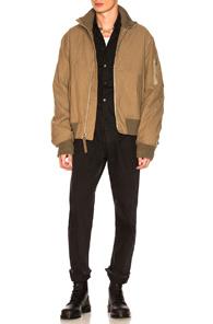 Helmut Lang Re-edition High Collar Bomber In Green