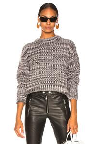 Acne Studios Mixed Sweater In Gray,purple