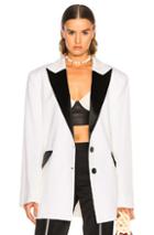 Marques ' Almeida Single Vent Blazer In Black,white