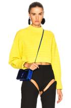 3.1 Phillip Lim Cropped Pullover Sweater In Yellow