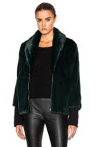Marissa Webb Aria Faux Fur Coat In Green