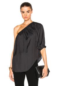 Smythe Single Shoulder Top In Black