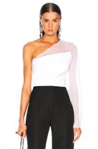 Cushnie Et Ochs One Shoulder Bell Top In White