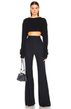 Jil Sander Cropped Sweater In Blue