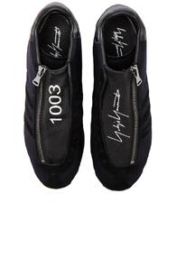 Yohji Yamamoto Country High Gabardine Sneakers In Blue