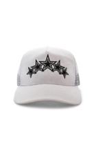 Amiri Five Star Trucker Hat In White