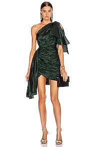 Oscar De La Renta Cocktail Mini Dress In Green