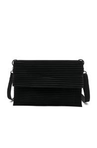Issey Miyake Homme Plisse Pleats Flat Bag In Black