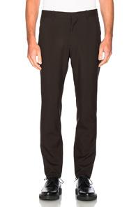 Marni Tropical Wool Slim Trousers In Brown
