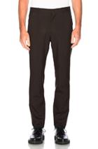 Marni Tropical Wool Slim Trousers In Brown