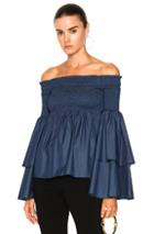 Caroline Constas Appolonia Top In Blue