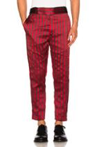 Ann Demeulemeester Trousers In Stripes,red