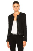 L'agence Devereaux Leather Whipstitch In Black