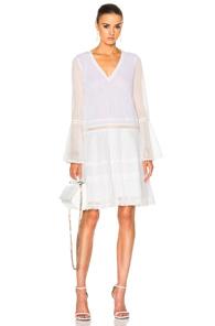 Jonathan Simkhai Voile Tunic Dress In White