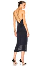 Dion Lee Satin Fine Line Cami Dress In Blue