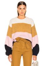 Acne Studios Kazia Sweater In Blue,neutral,stripes,pink,white