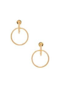 Maria Black Norma Medi Hoop Earrings In Metallics