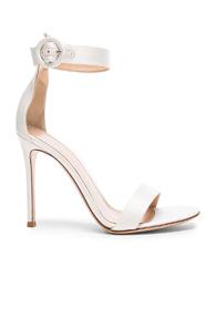 Gianvito Rossi Satin Portofino 85 Heels In White