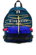 Givenchy Hiking Logo Backpack In Blue