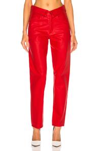 Jean Atelier Flip Pants In Red