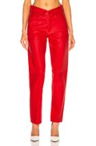 Jean Atelier Flip Pants In Red
