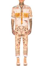 Pierre-louis Mascia Kyle Jumpsuit In Green,plaid,red,paisley