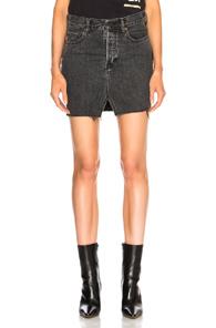 Vetements X Levis Denim Mini Skirt In Black