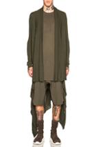 Rick Owens Long Wrap In Green