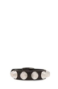 Balenciaga Studs Giant Bracelet In Black