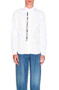 J.w. Anderson Multiple Button Front Shirt In White