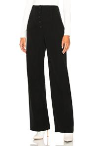 Stella Mccartney Fabienne Wool High Waisted Trousers In Black