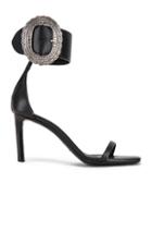 Saint Laurent Joplin Buckle Heels In Black