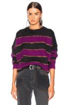 Isabel Marant Etoile Reece Sweater In Black,stripes,purple